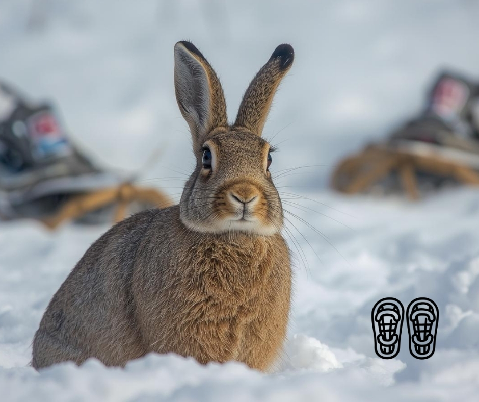 RABBIT ON SNOWSHOES